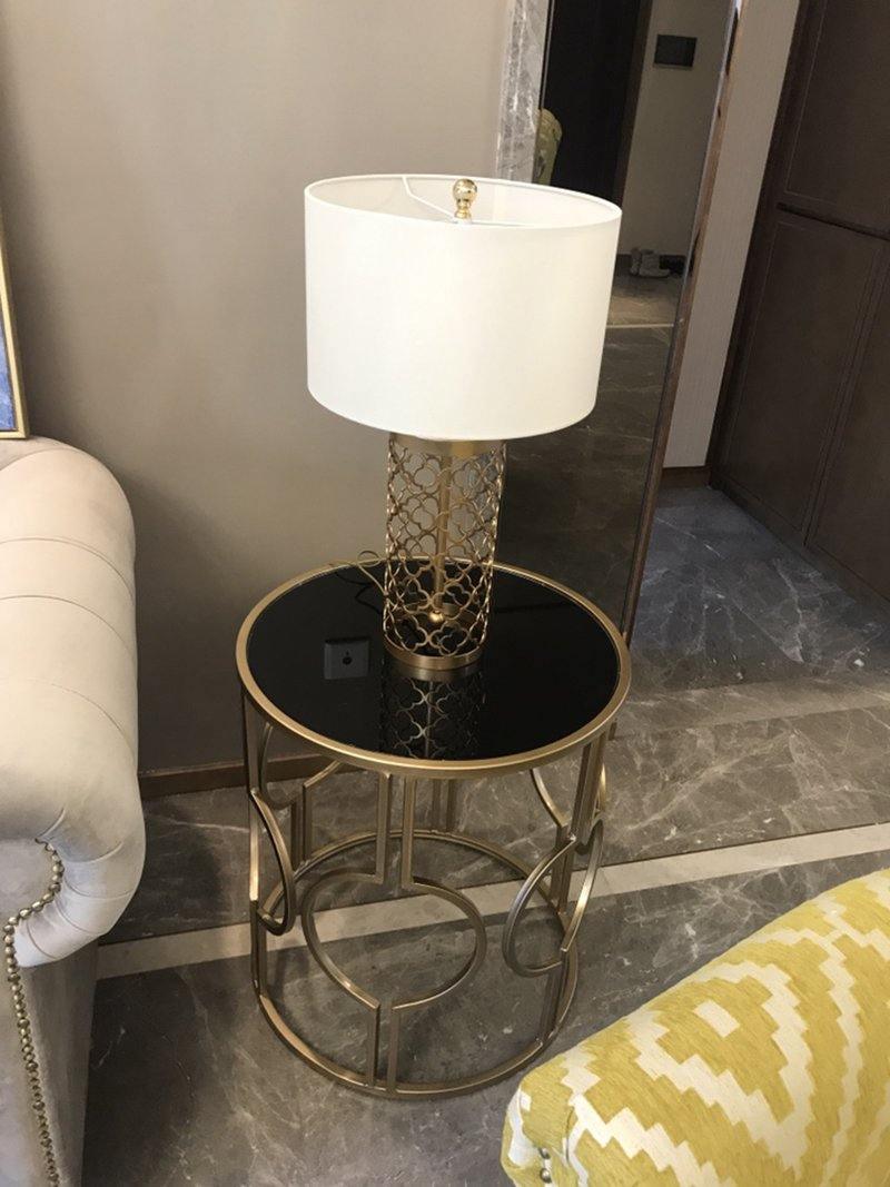 Openwork Metal Table Lamp