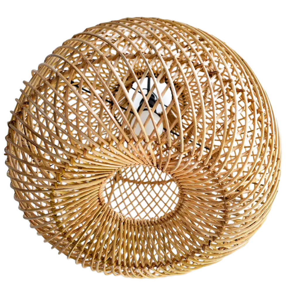 Minimalist Vintage Rattan Kitchen Pendant Light