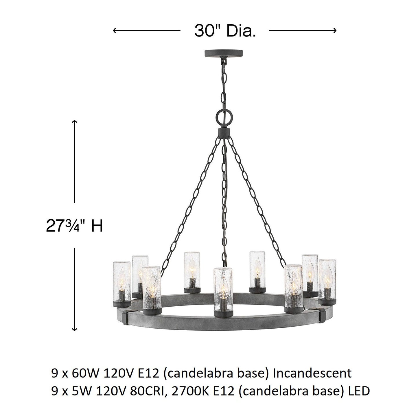 Sawyer Outdoor Chandelier