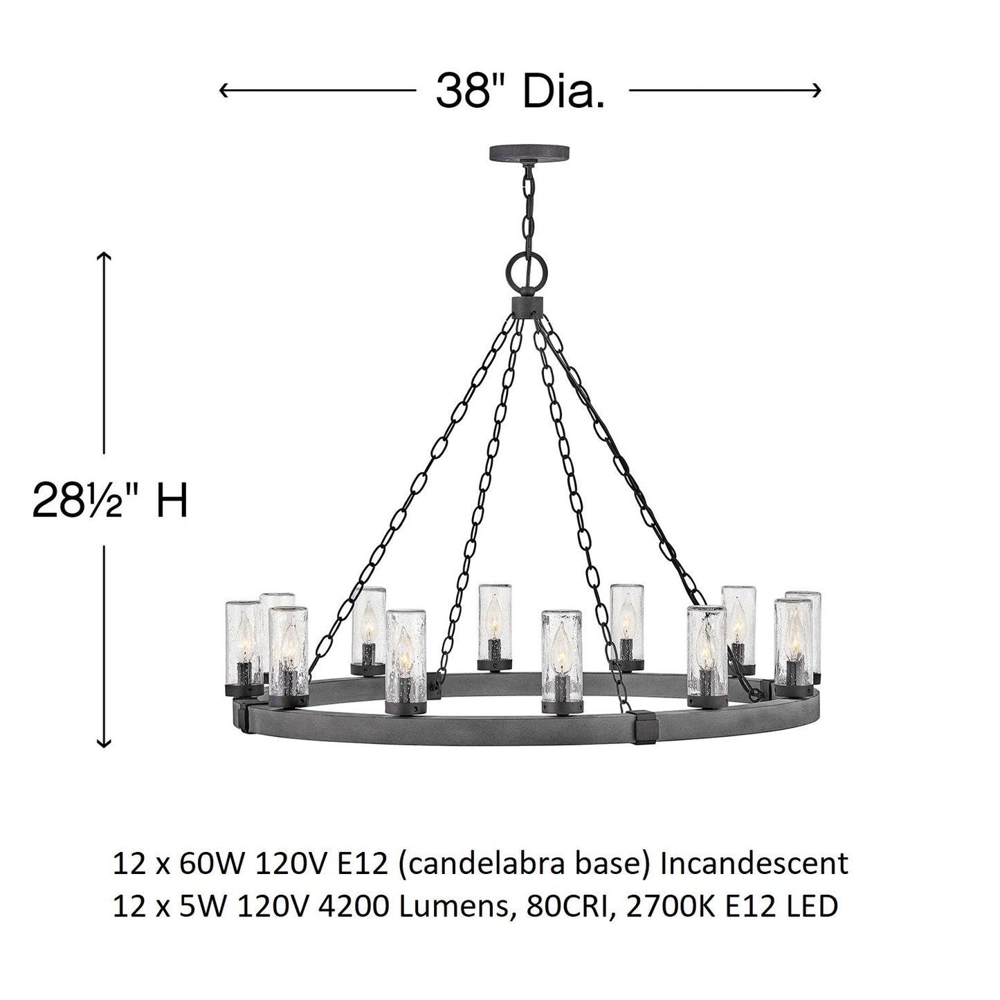 Sawyer Outdoor Chandelier