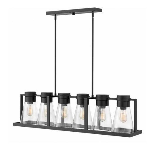 Refinery Stem Hung Linear Chandelier