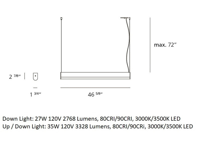 Ledbar Round Linear Pendant Light