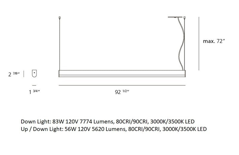 Ledbar Round Linear Pendant Light