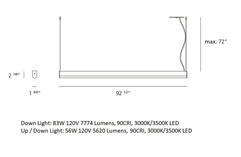 Ledbar Round Linear Pendant Light