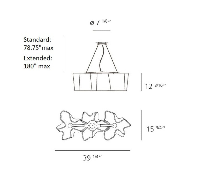 Logico Triple Linear Suspension Lamp