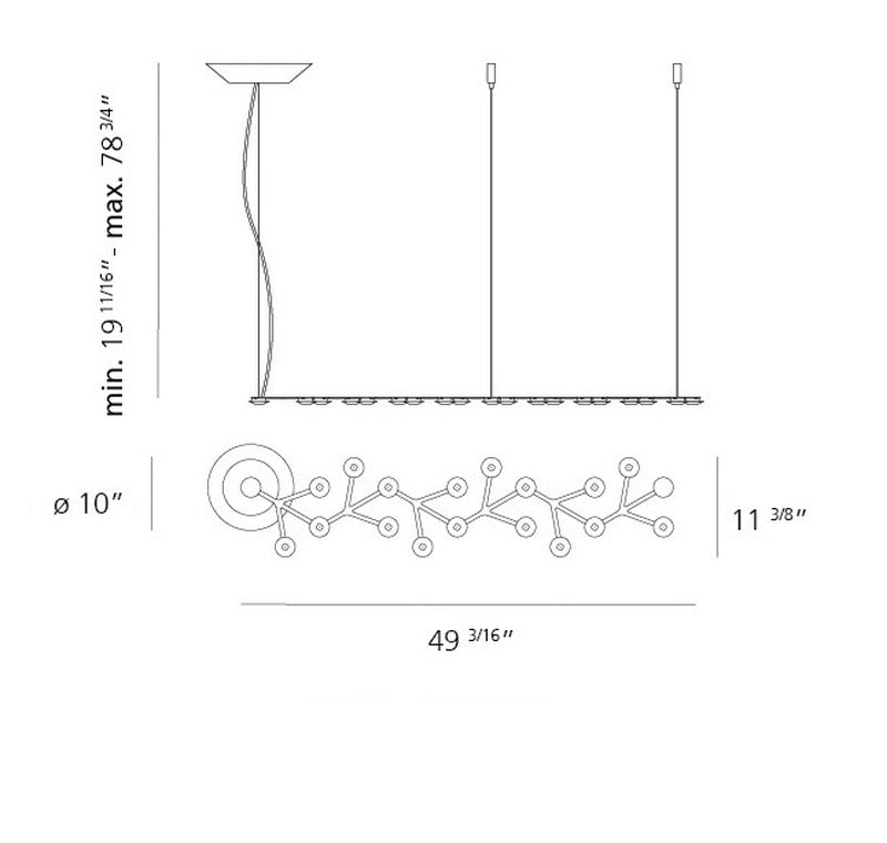 LED Net Line Suspension Light