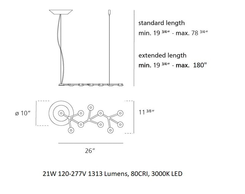 LED Net Line Suspension Light