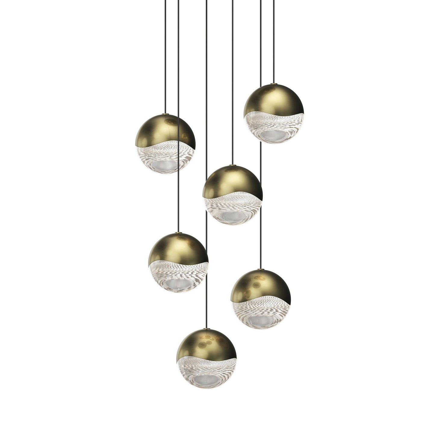 Grapes Six Light Multi Pendant Light