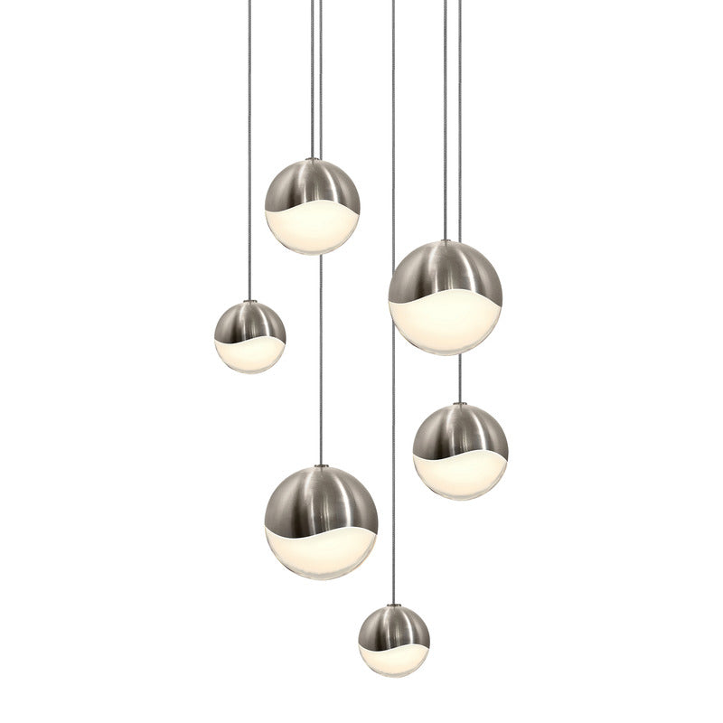 Grapes Six Light Multi Pendant Light