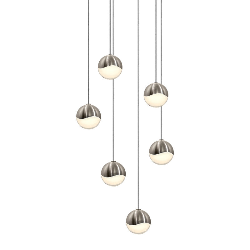 Grapes Six Light Multi Pendant Light