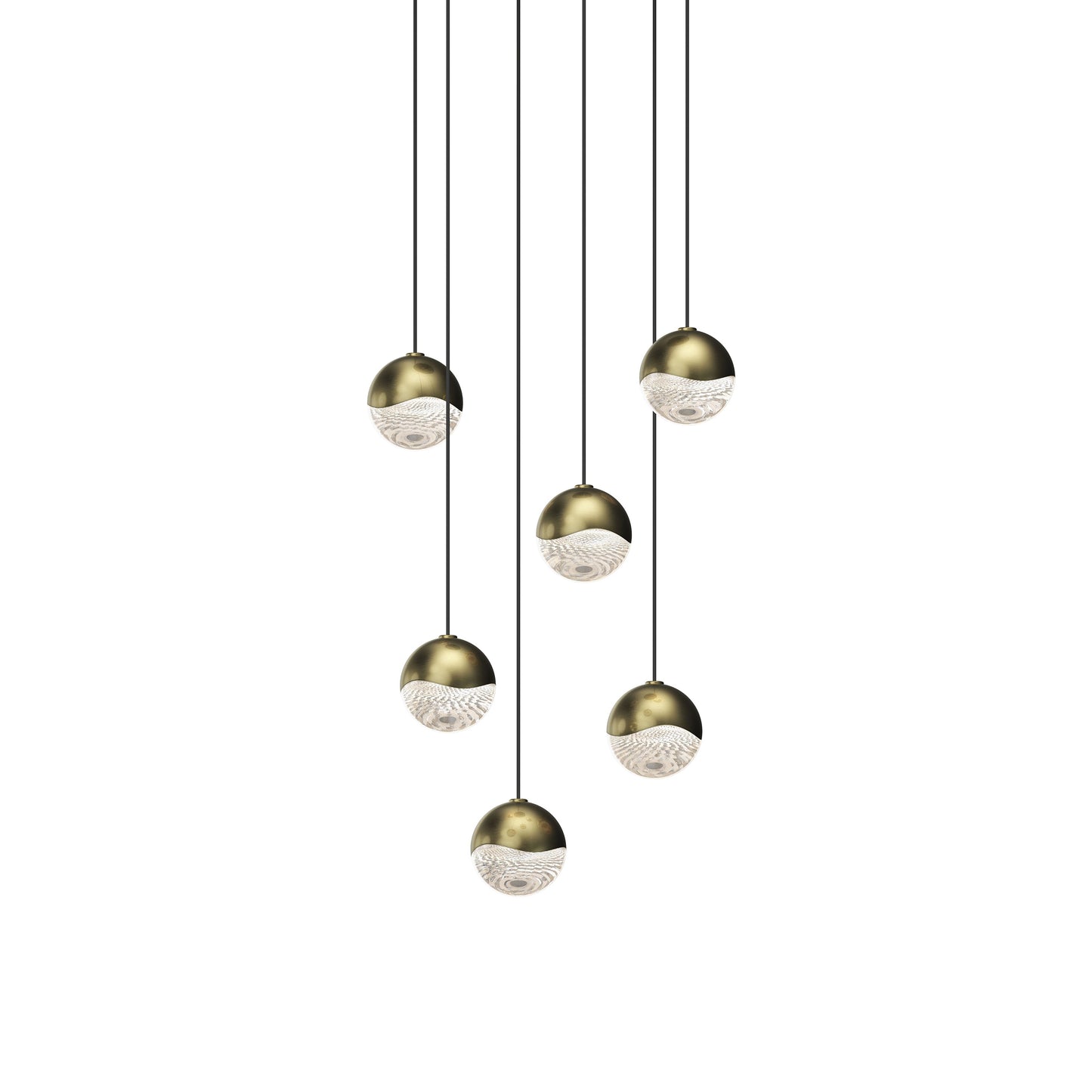 Grapes Six Light Multi Pendant Light