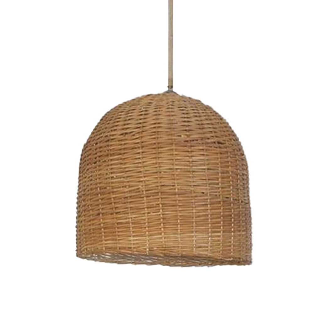 Woven Basket Rattan Pendant Light For Kitchen Island