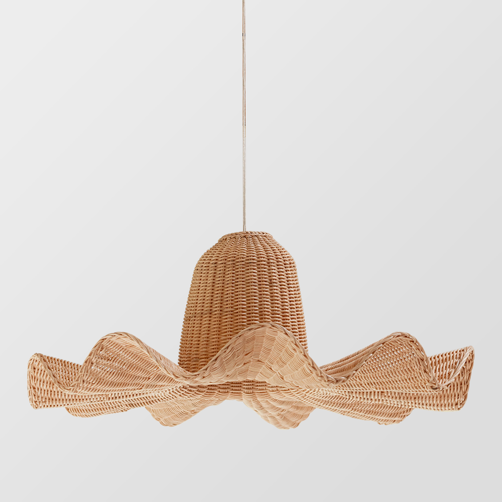 Stylish Rattan Dome Large Pendant Light