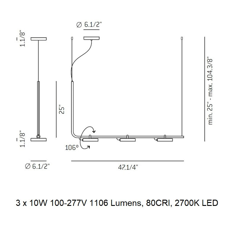 Aro Linear Pendant Light