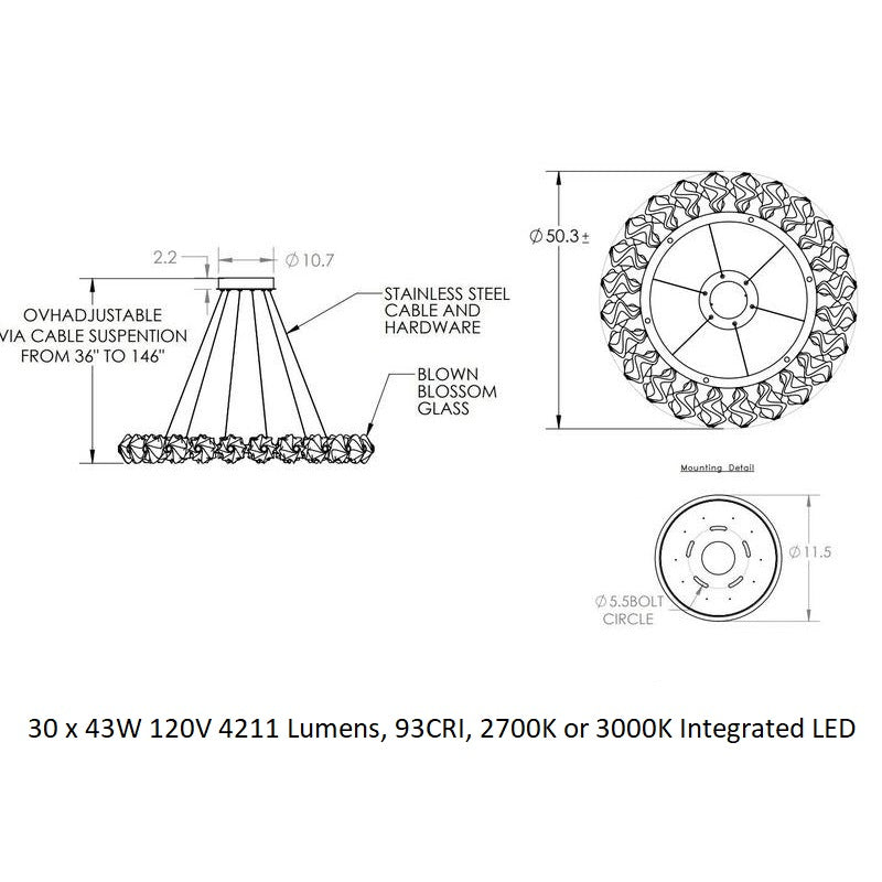 Blossom Ring Chandelier