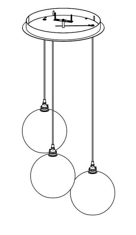 Terra Round Multi-Light Pendant Light