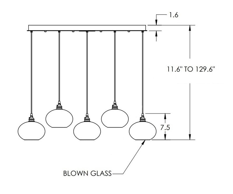 Coppa Linear Pendant Light