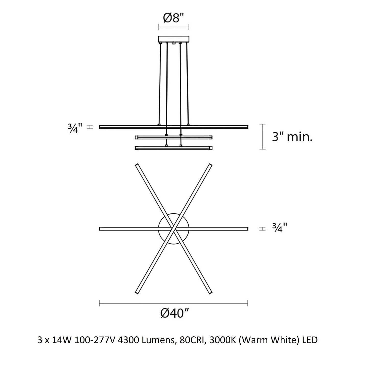 Stix Pendant Light