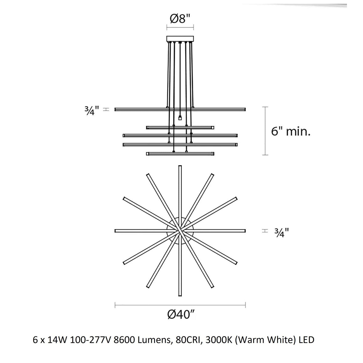 Stix Pendant Light