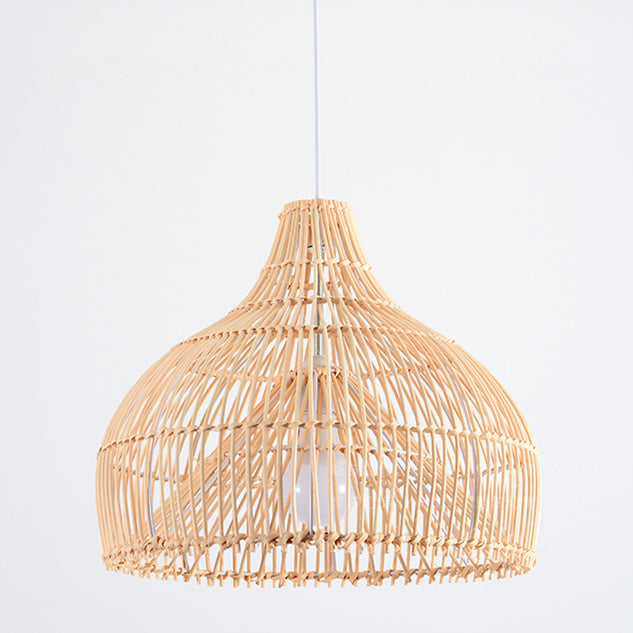 Natural Handwoven Large Basket Rattan Pendant Lampshade