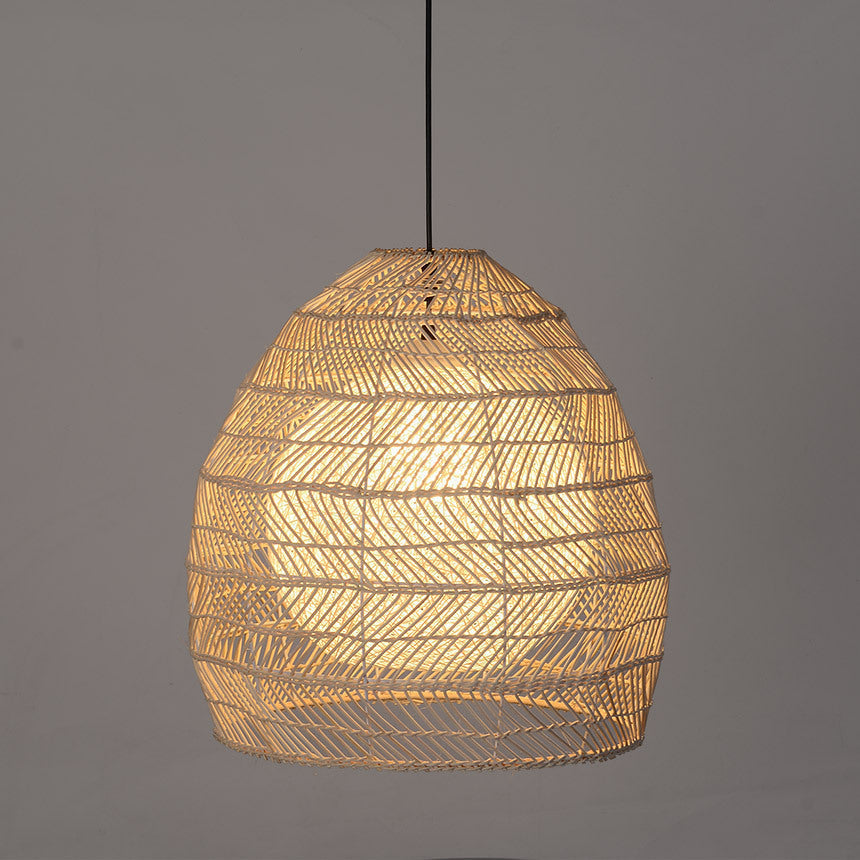 Rattan Basket Pendant Light Wicker Lampshade