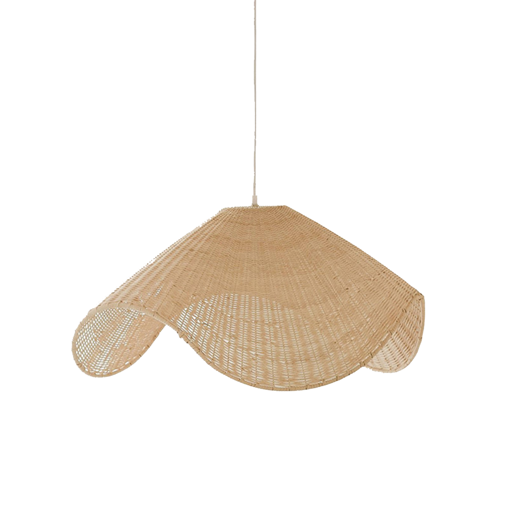 Boho Rattan Pendant Light For Kitchen Island