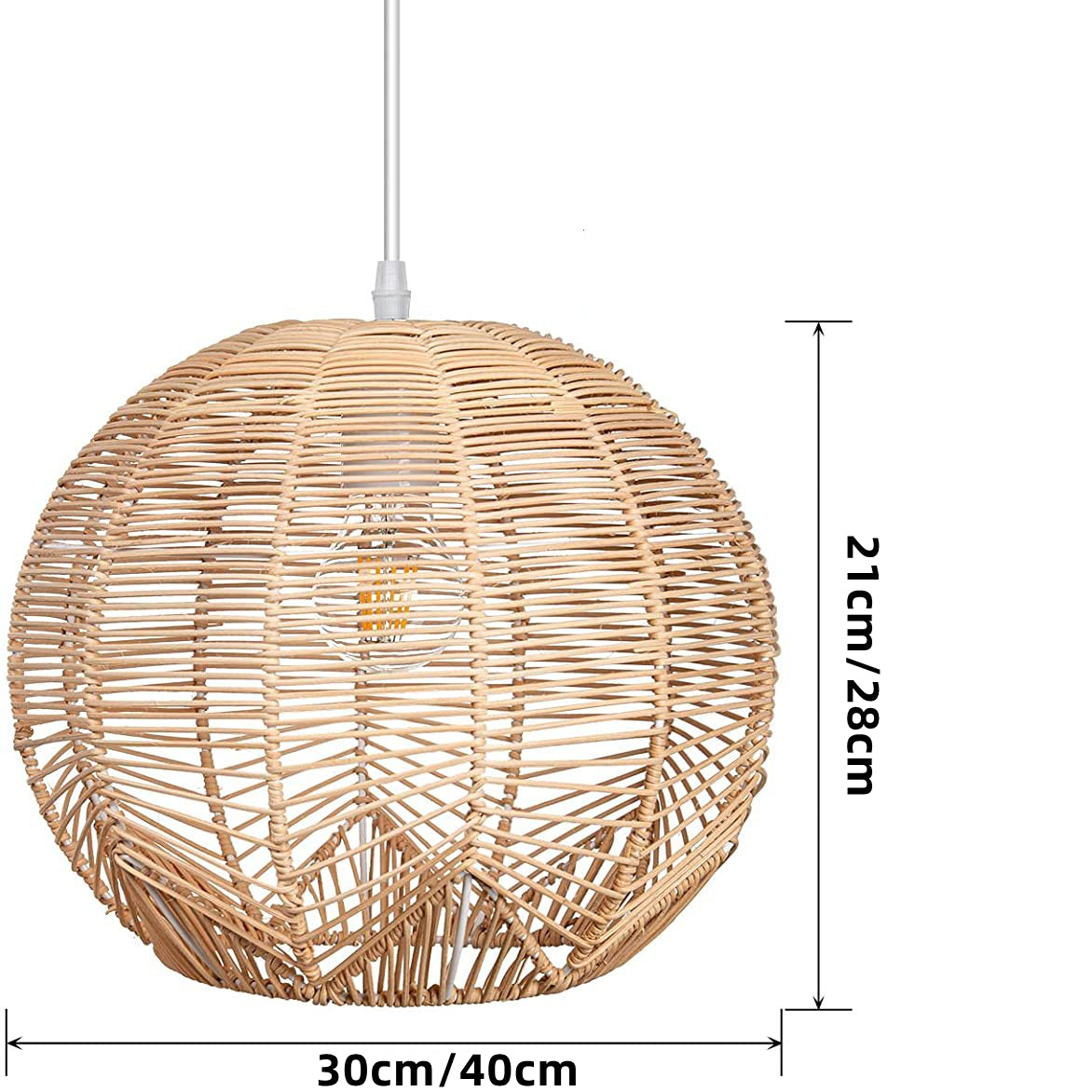 Global Rattan Hanging Ceiling Light Kitchen Island Pendant Lampshade