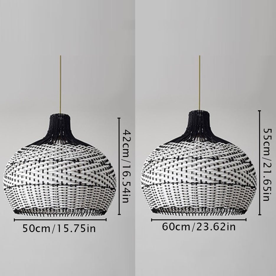 Retro Wicker Rattan Bamboo Pendant Lamp