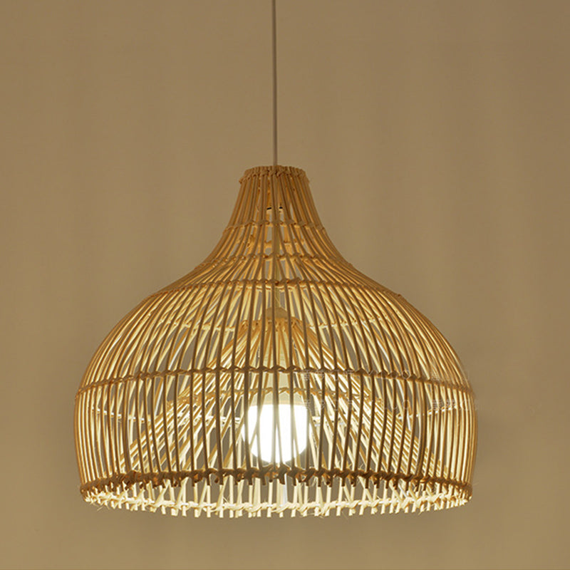 Natural Handwoven Large Basket Rattan Pendant Lampshade