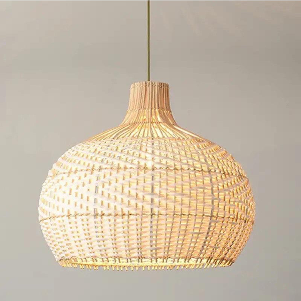 Retro Wicker Rattan Bamboo Pendant Lamp