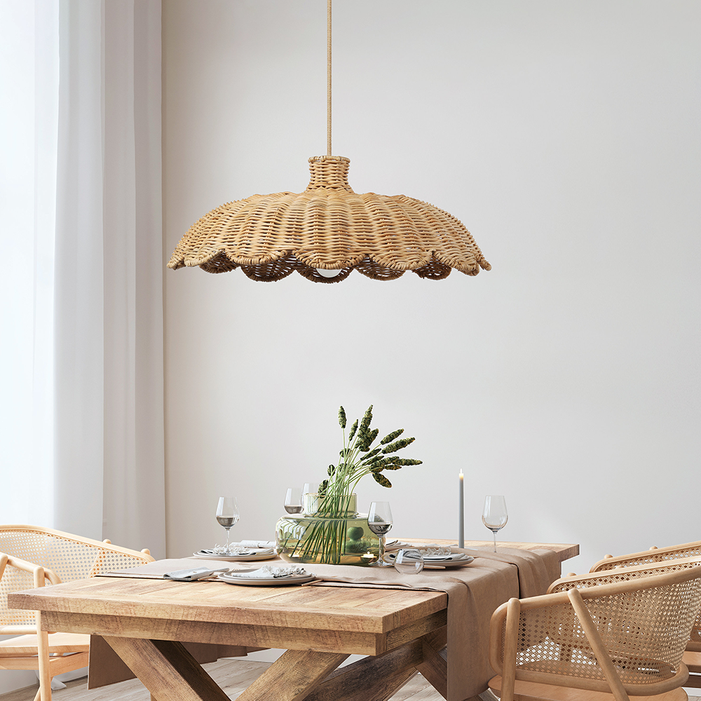 Creative Decor Boho Rattan Pendant Light