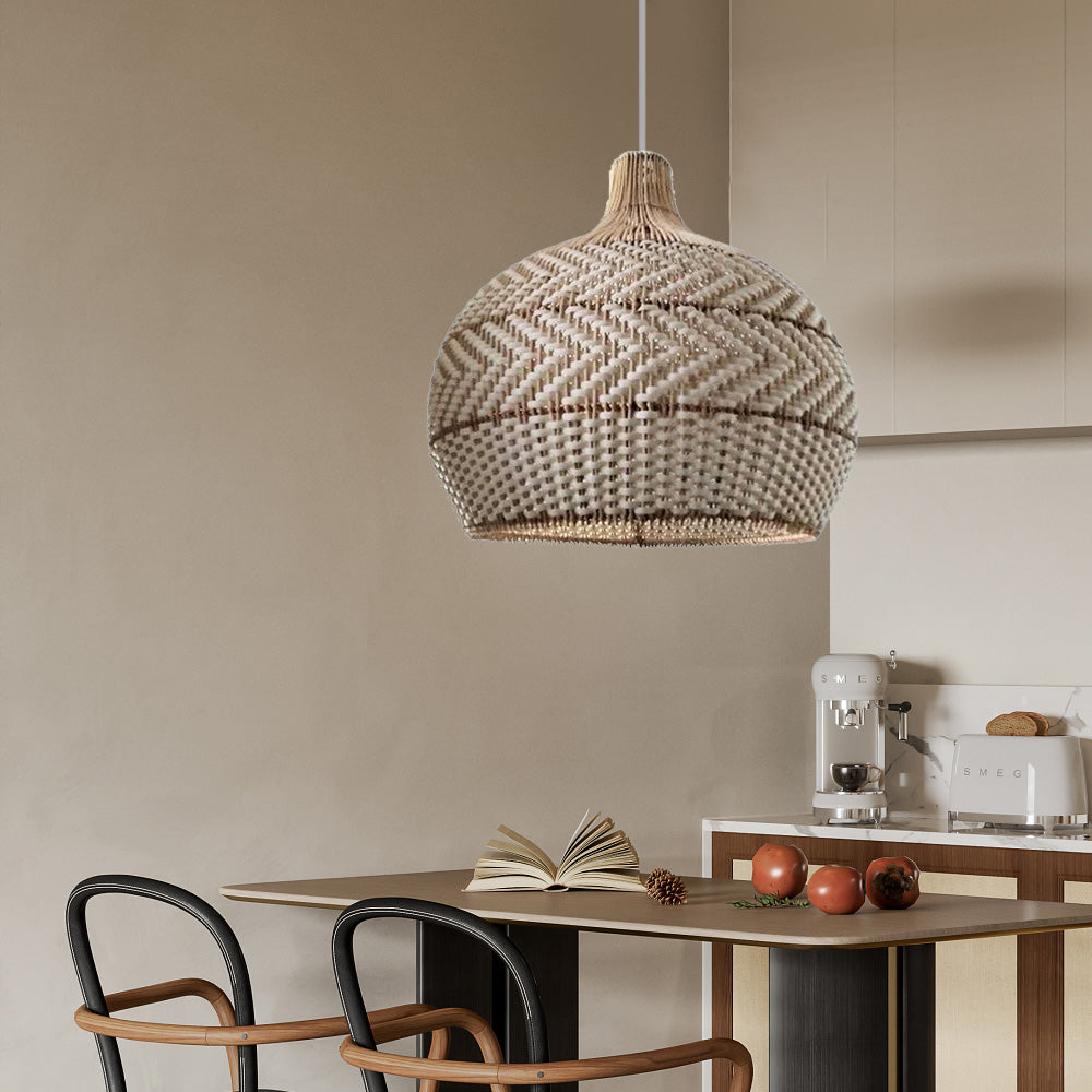 Retro Wicker Rattan Bamboo Pendant Lamp