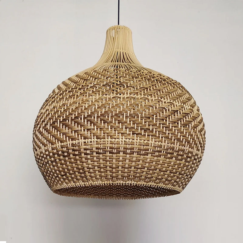 Retro Wicker Rattan Bamboo Pendant Lamp