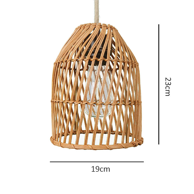 Natural Rattan Pendant Light for Kitchen Island