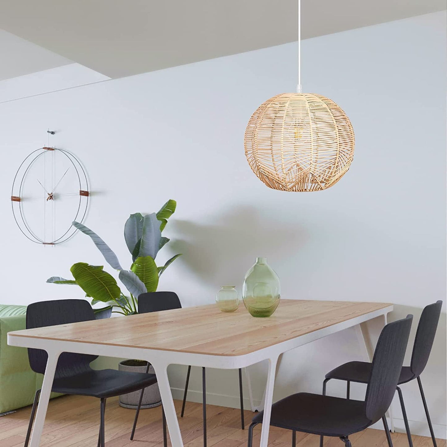 Global Rattan Hanging Ceiling Light Kitchen Island Pendant Lampshade