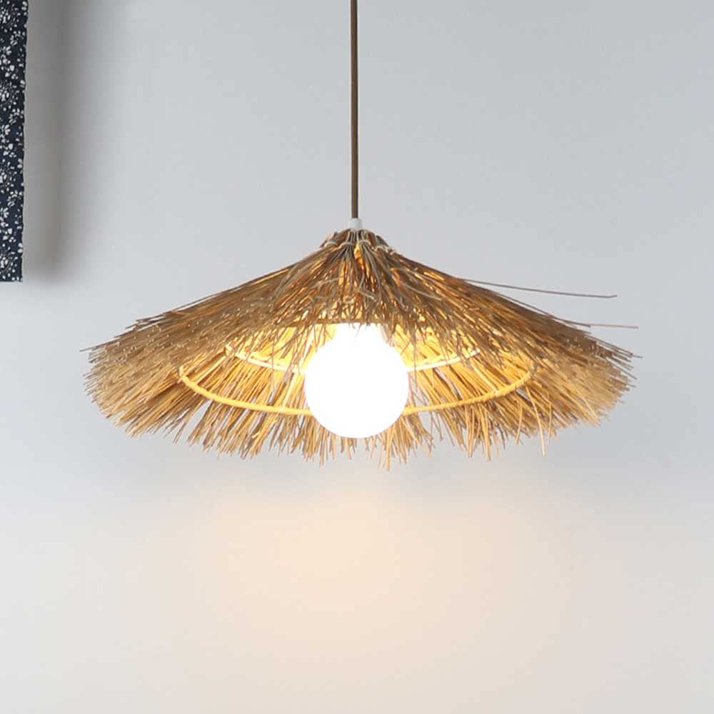 Wicker Lamp Shades Rattan Pendant Light Kitchen Pendant Lighting