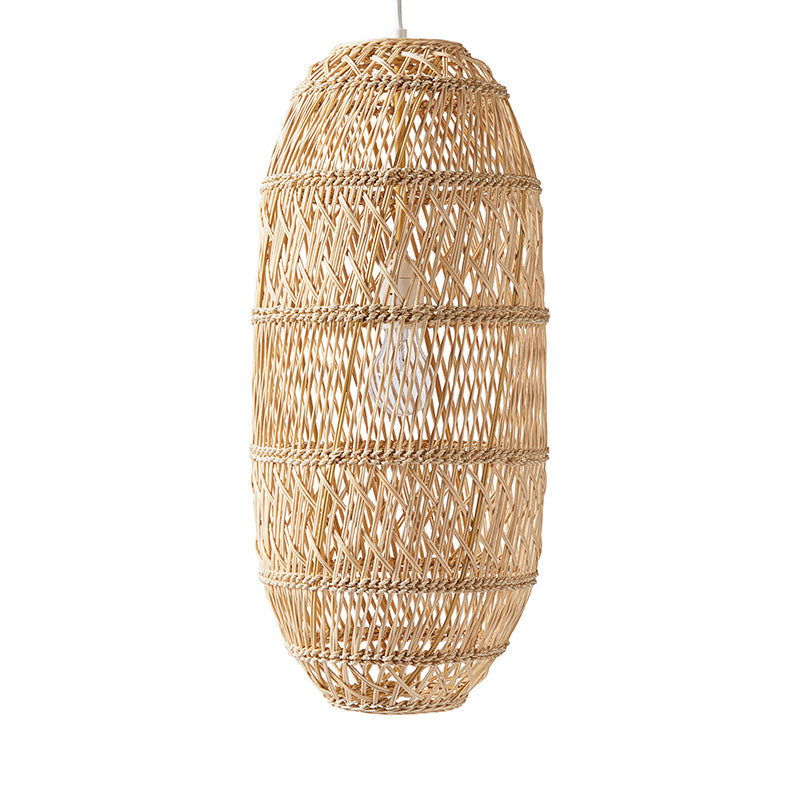 Rattan Woven Pendant Light Hand-woven Lantern Art Wicker Lampshades