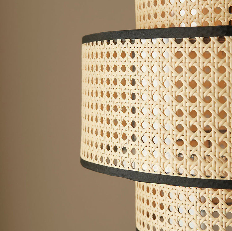 Japanese Rattan Weaving Pendant Light