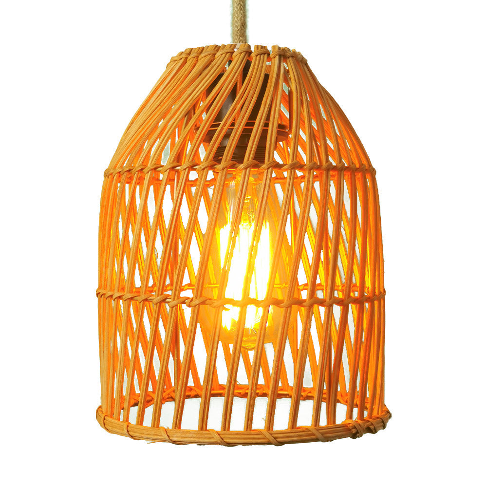 Natural Rattan Pendant Light for Kitchen Island