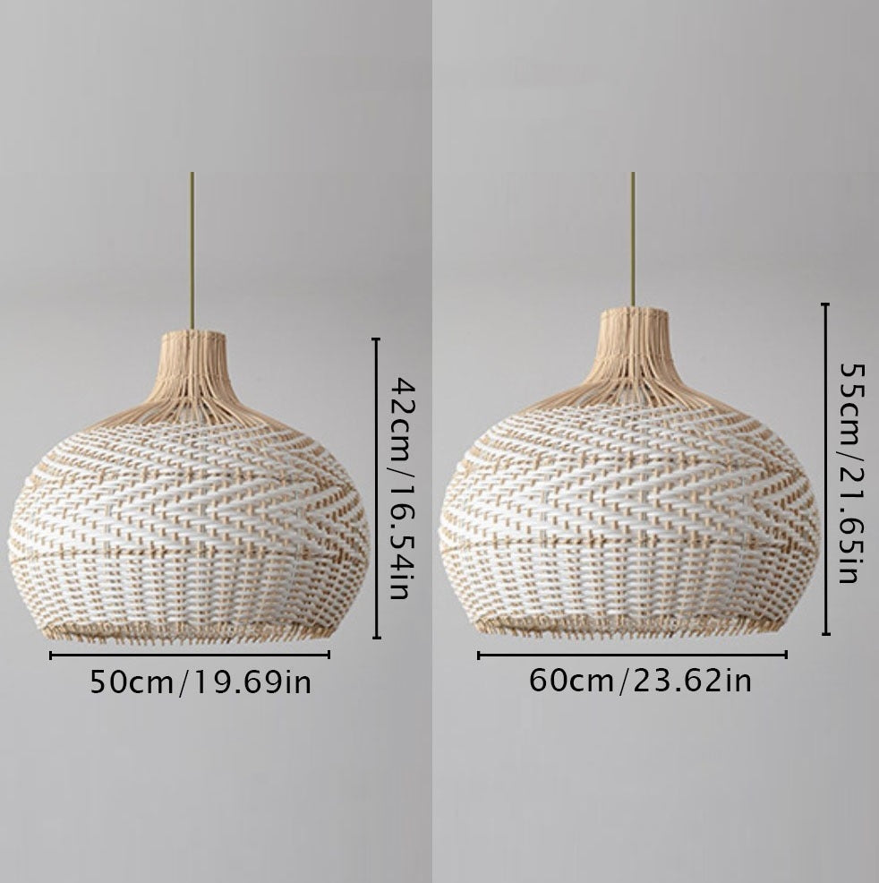 Retro Wicker Rattan Bamboo Pendant Lamp