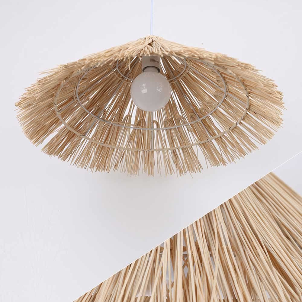 Wicker Lamp Shades Rattan Pendant Light Kitchen Pendant Lighting