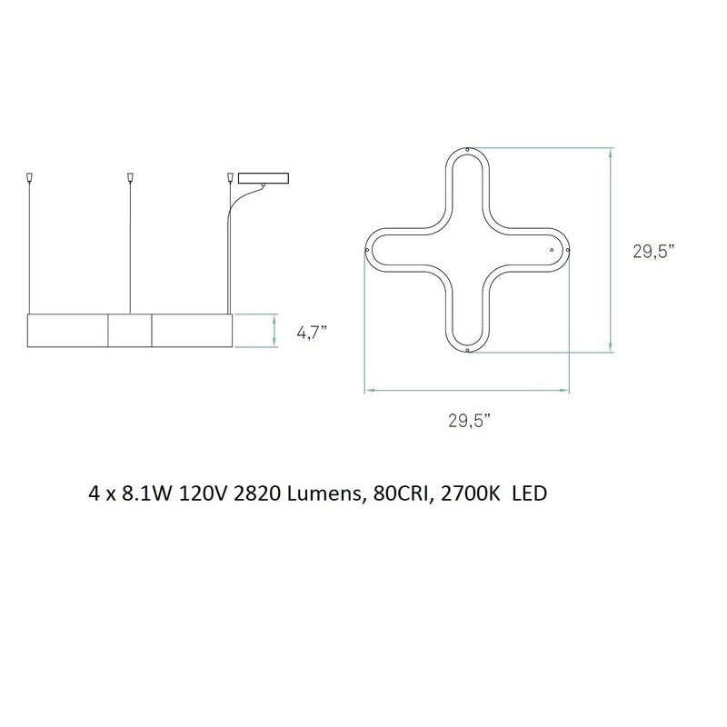 X- Club Dimmable LED Suspension