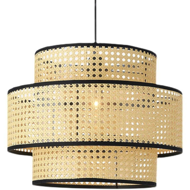 Japanese Rattan Weaving Pendant Light