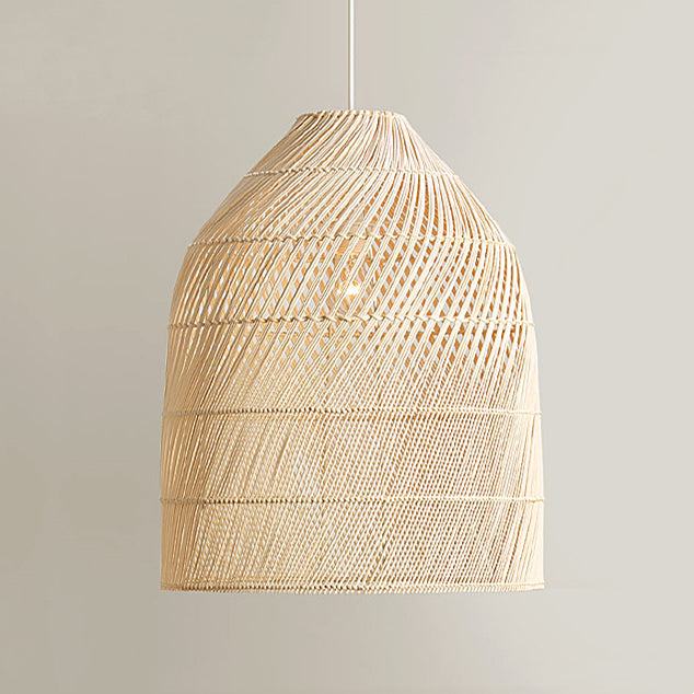 Crafts Wicker Pendant Lamp Natural Rattan Woven Chandelier