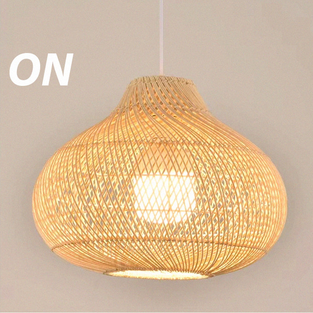 Creative Wicker Rattan Pendant Light For Dining Room