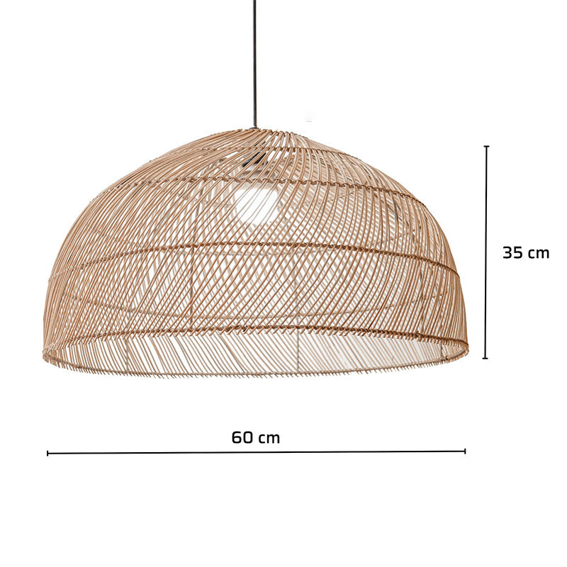 Modern Boho Rattan Pendant Light Weaving Hanging Light Fixture