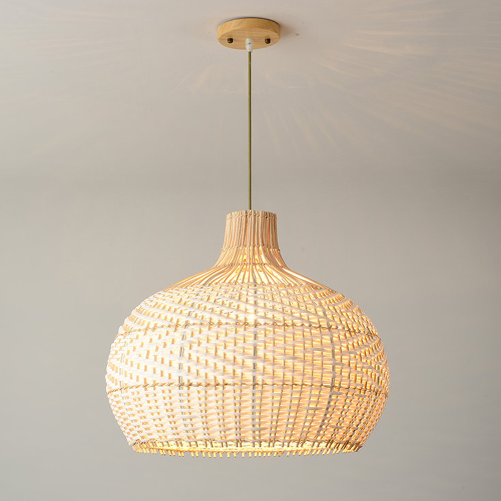 Retro Wicker Rattan Bamboo Pendant Lamp