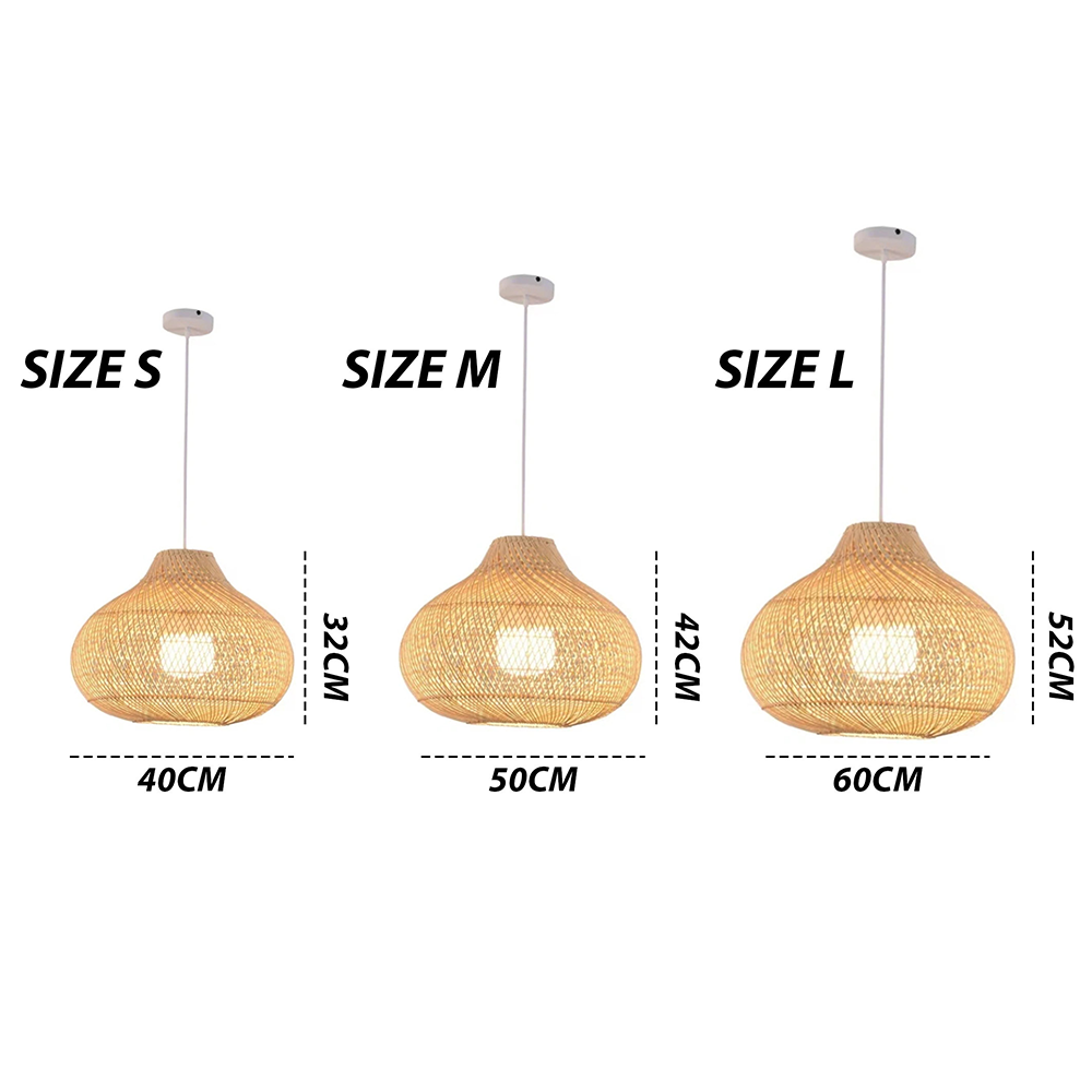 Creative Wicker Rattan Pendant Light For Dining Room