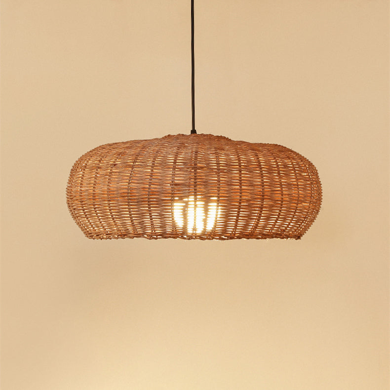 Nordic Rattan Chandelier Japanese Handmade Pendant Lampshades