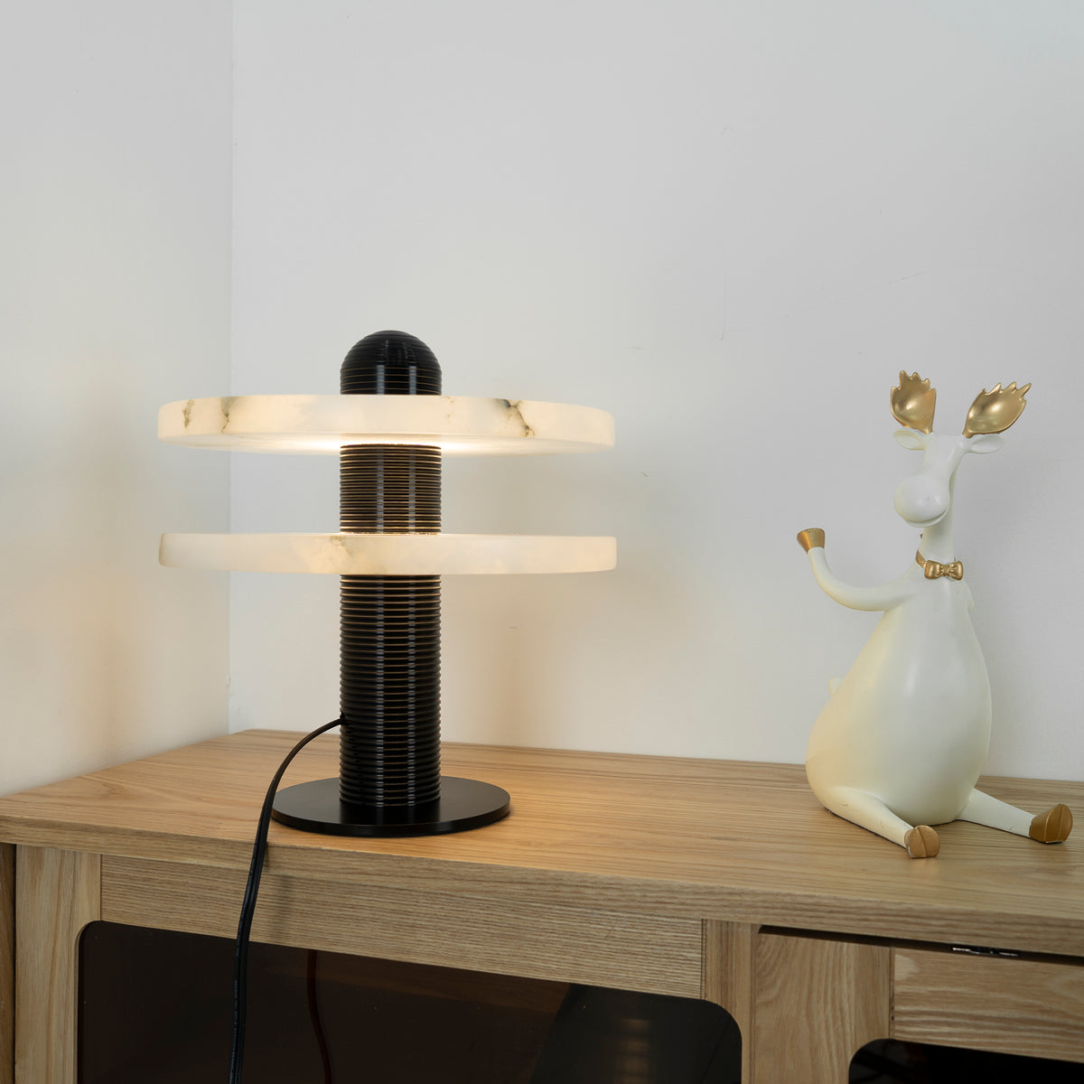 Alabaster Comet Table Lamp